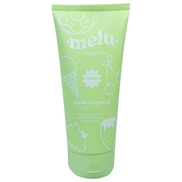 Loção Corporal Melu Berry Pie Framboesa Ruby Rose 200ml