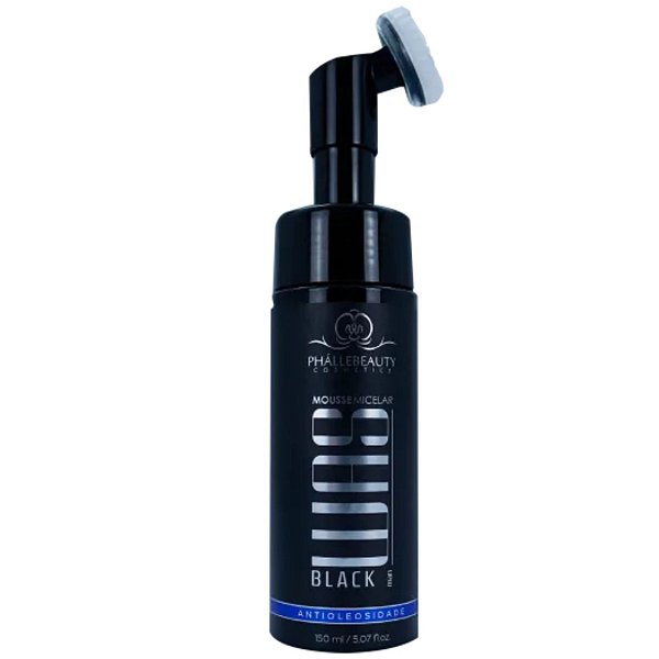 Mousse Micelar Espuma de Limpeza Facial Black WAS Phállebeauty 150ml