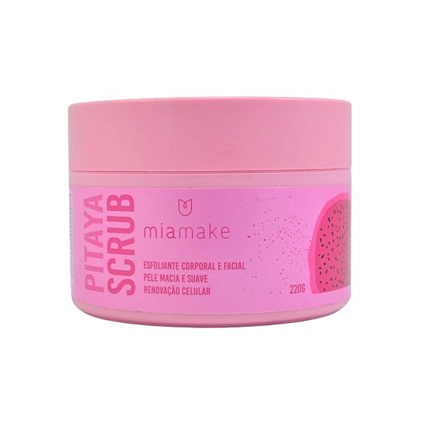 Esfoliante Hidratante Corporal e Facial Pitaya Scrub Mia Make 220g