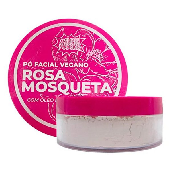 Pó Facial Vegano Rosa Mosqueta Super Poderes 15g