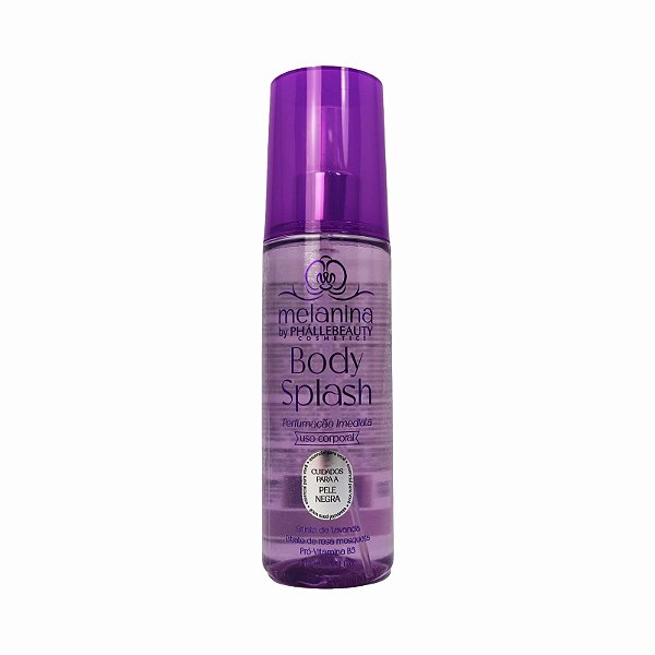 Body Splash Desodorante Colônia Melanina Phállebeauty 210ml