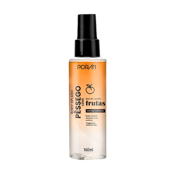 Body Splash Desodorante Colônia Pêssego Love Porán 160ml