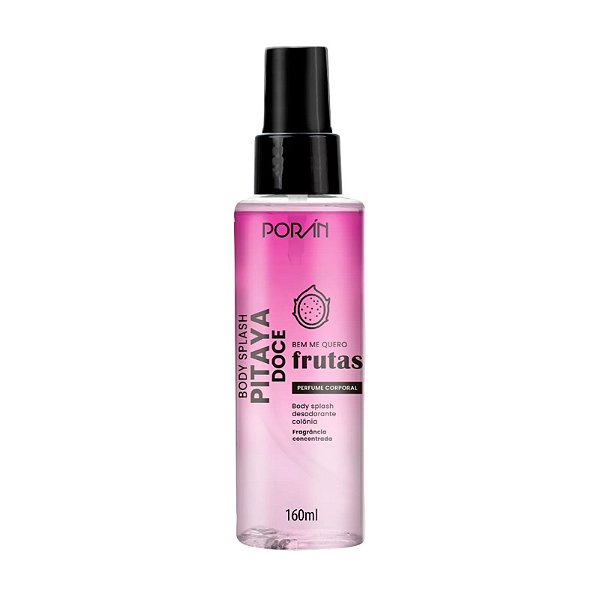 Body Splash Desodorante Colônia Pitaya Doce Porán 160ml