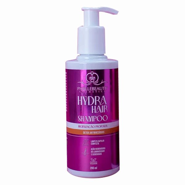 Hydra Hair Shampoo Purificante Phállebeauty 200ml