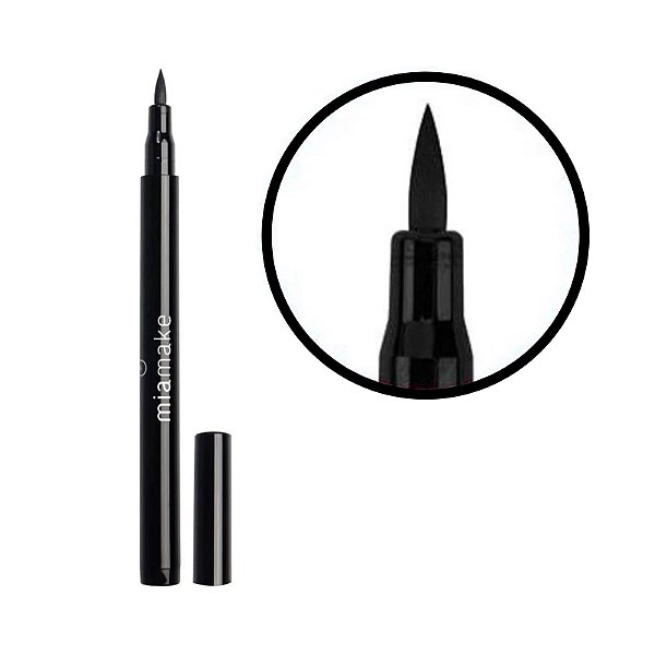 Caneta Delineadora Preta Mia Make 1,7ml
