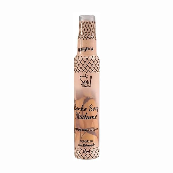 Banho Sexy Madame Perfume de Calcinha Soul Cosmeticos 40ml