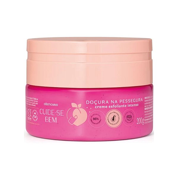 Creme Esfoliante Intenso O Boticário Cuide-se Bem Doçura na Pessegura 200g