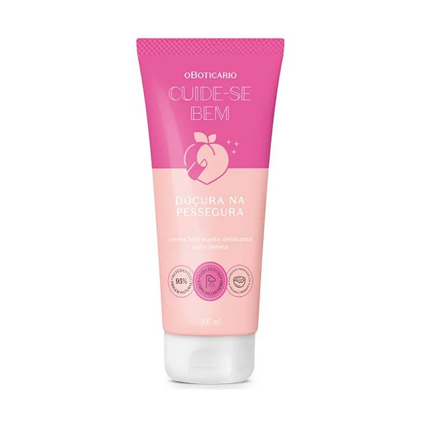 Creme Hidratante Deslizante Para Lâmina Cuide-se Bem Doçura na Pessegura 200ml