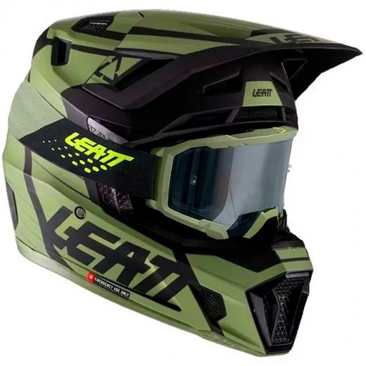 Capacete Leatt 7.5 Cactus BRINDE Óculos Leatt Velocity 4.5 Iriz Verde