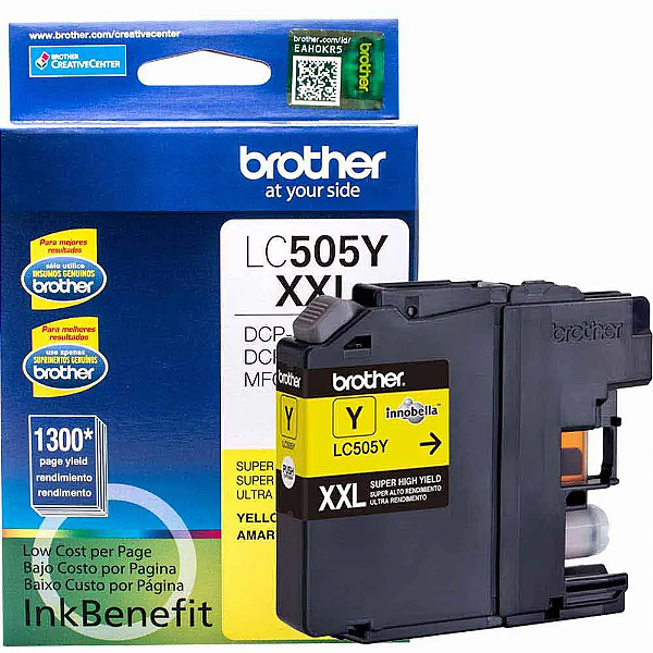 Cartucho Brother LC 505 Y Amarelo