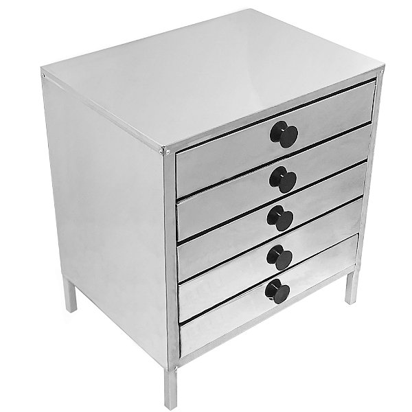Gaveteiro de Pastel Térmico 5 Gavetas em Inox Profissional
