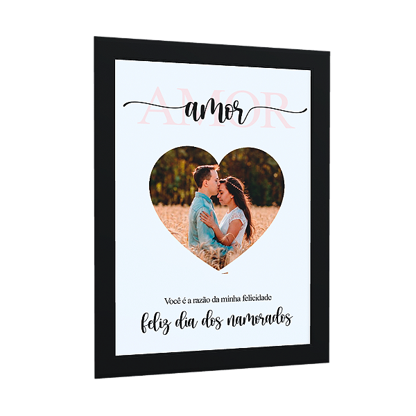 Quadro  com Foto dia dos namorados M4