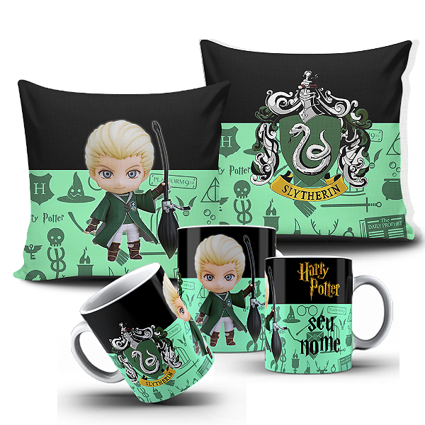 Kit almofada e caneca harry potter pijama toddyris em Promoção na