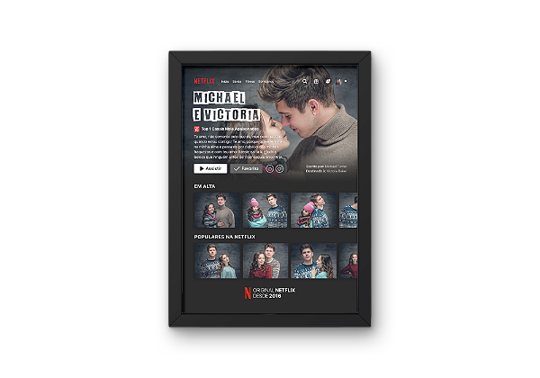 Quadro  Personalizado com Foto netflix