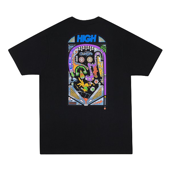 CAMISETA HIGH COMPANY PINBALL PRETO