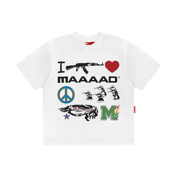 Camiseta MAD Enlatados I Love Mad Off White