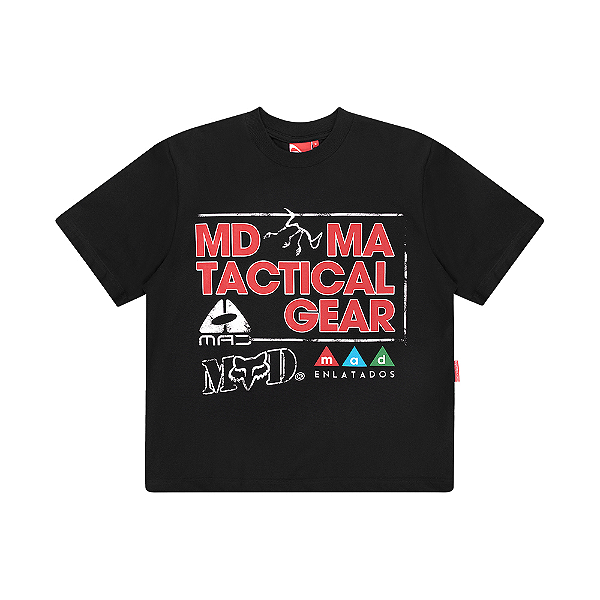 Camiseta MAD Enlatados Tactical Gear Preto