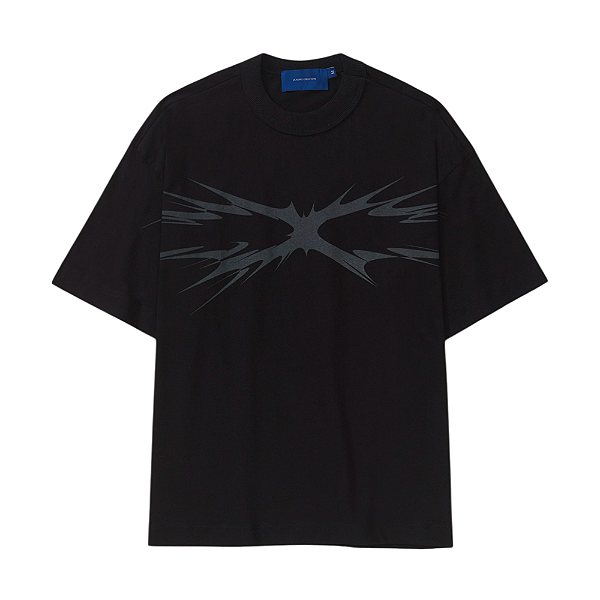 Camiseta Quadro Creations Spikes Boxy Preto