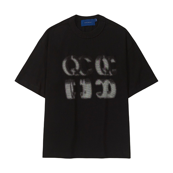 Camiseta Quadro Creations Bitmap Boxy Preto