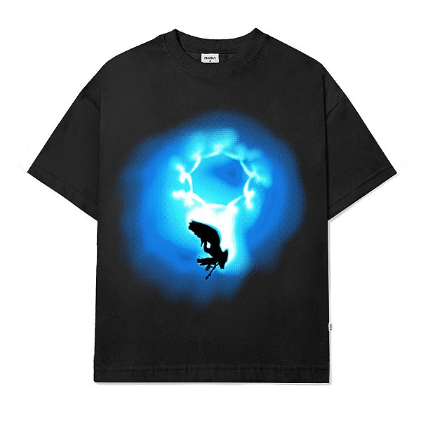 Camiseta Barra Crew Ahlma Boxy Preto