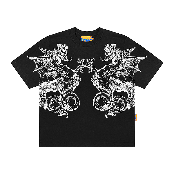 Camiseta MAD Enlatados Pente Extendido Preto