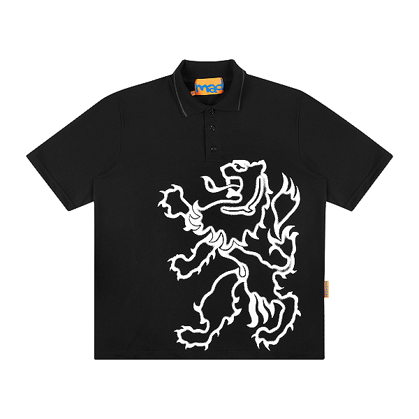 Camisa Polo MAD Enlatados Standarte Preto