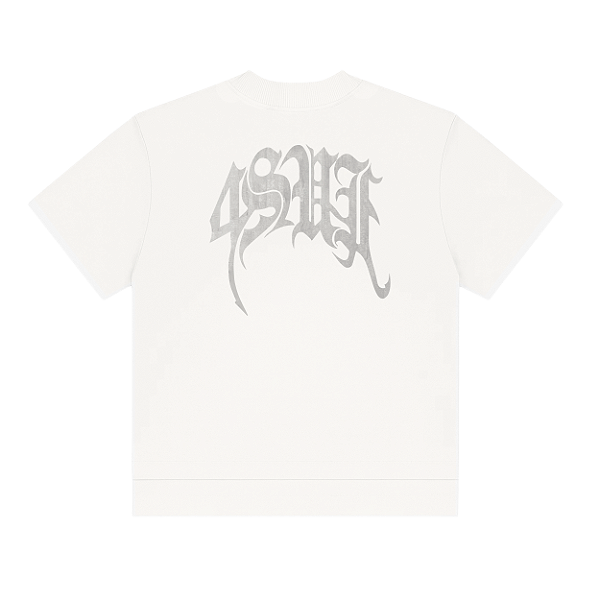 Camiseta Sufgang Boxy 4SUF Double Hem Off White