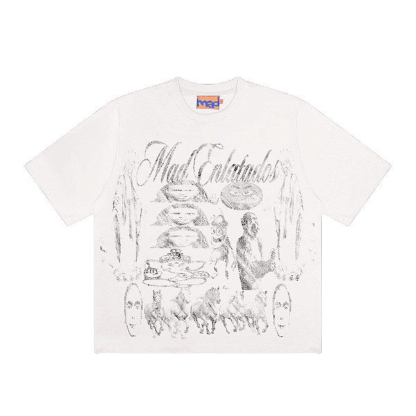 Camiseta MAD Enlatados Vamos Desenhar Off White
