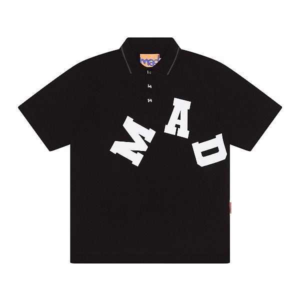 Camisa Polo MAD Enlatados College Preto