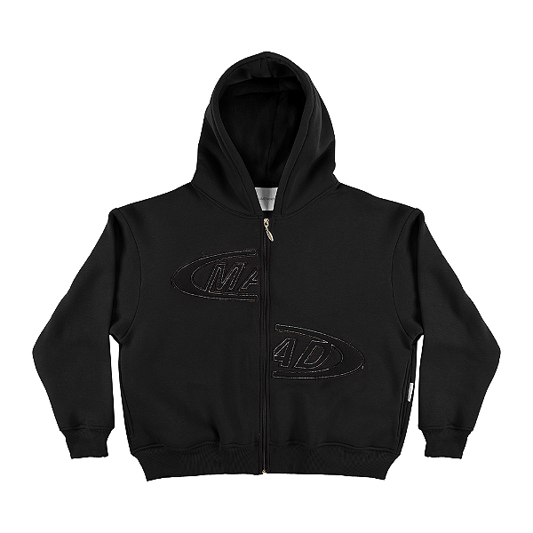 Moletom MAD Enlatados Portal Bordado Preto