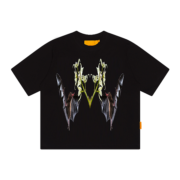 Camiseta Mad Enlatados M de Morcego Preto