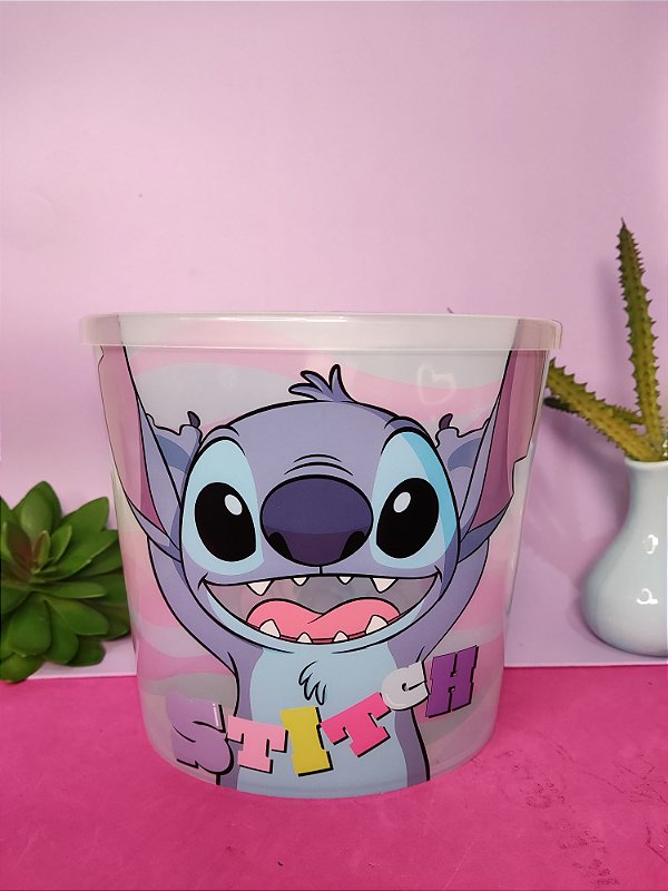 Balde Pipoca  Stitch 2,1 l - Plasútil