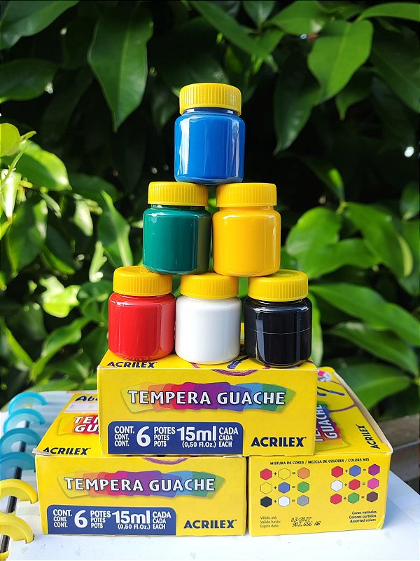 Tinta Guache 6C 15ml - Acrilex