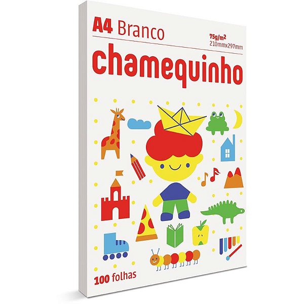 Papel Sulfite A4 Chamequinho Branco 100 fls - Chamex