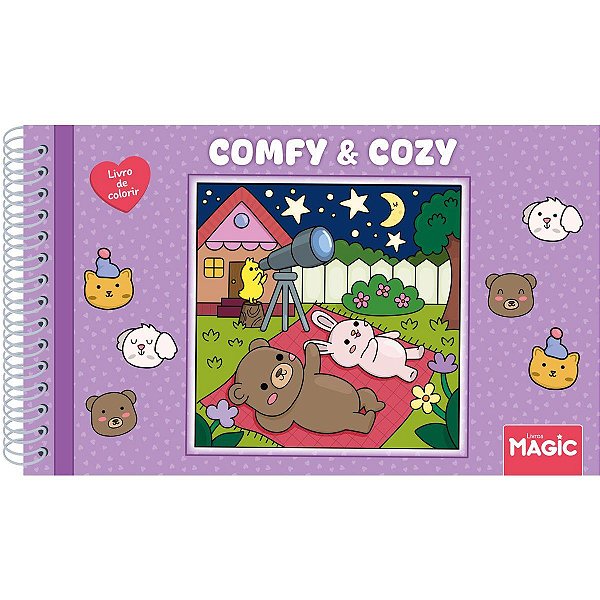 Livro de Colorir Comfy & Cozy CD 180g - Magic Kids