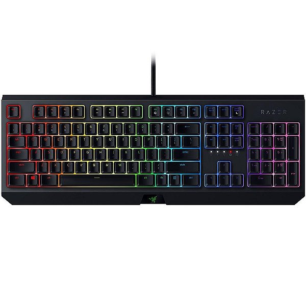 Teclado Gamer Razer Mecânico BlackWidow Chroma - Razer Switch Green US Preto