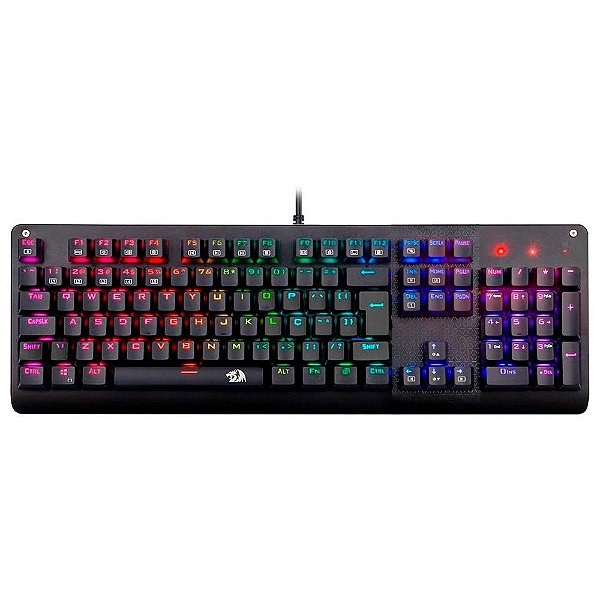 Teclado Mecânico Gamer Redragon Sani RGB Switch Azul ABNT2