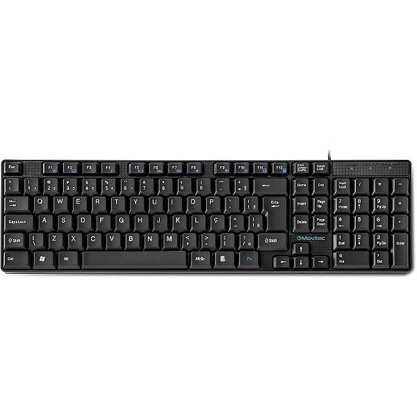 Teclado Movitec Com Fio OTF-01 Preto ABNT2