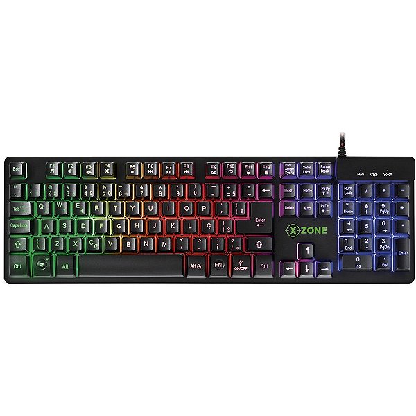 Teclado Gamer Xzone Semimecânico GTS-01 Preto ABNT2