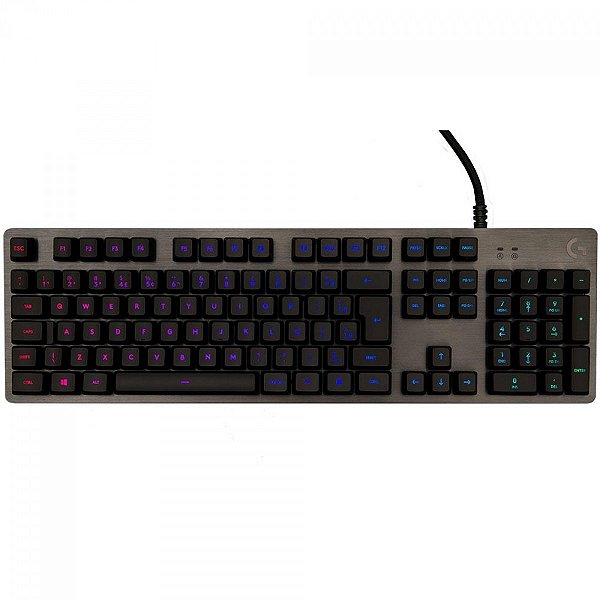 Teclado Gamer Logitech Mecânico G512 Carbon RGB Switch Exclusivo GX Brown ABNT2