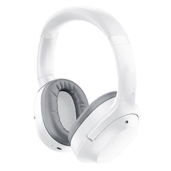 Headset Gamer Razer Sem Fio Opus X Cancelamento Ruídos ANC, Drivers 40mm, Bluetooth, Branco