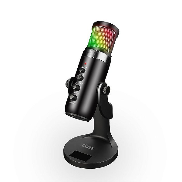 Microfone Condensador Dazz X Pro Preto RGB