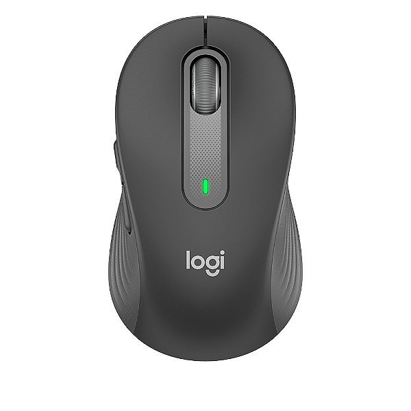 Mouse Logitech Sem Fio Signature M650, 2000 DPI, Compacto, 5 Botões, Silencioso, Bluetooth, USB, Grafite