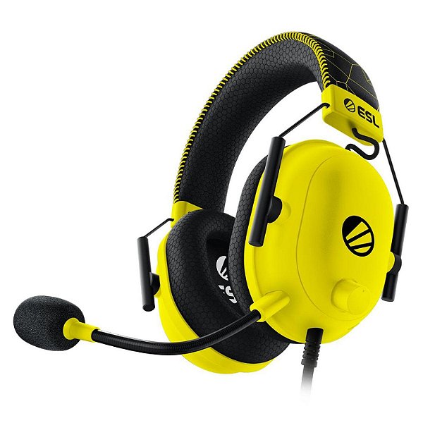 Headset Gamer Razer Blackshark V2 ESL Edition Surround 7.1 Drivers 50mm Com Placa De Som USB