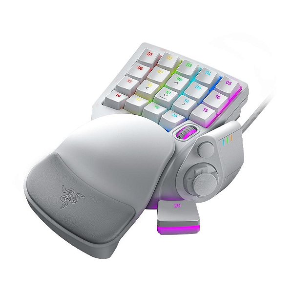 Teclado Gamer Razer Tartarus Pro, Chroma, Analog Optical Switch, Mercury White