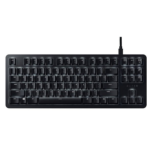 Teclado Mecânico Razer Blackwidow Lite TKL Led Branco Switch Orange