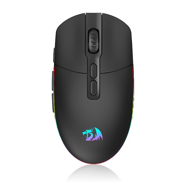 Mouse Gamer Redragon Invader Pro, Wireless, 10000 DPI, 9 Botões Programáveis