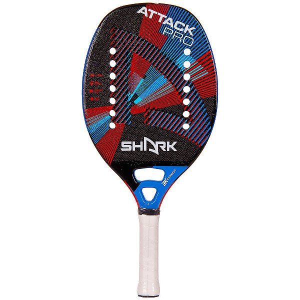 Raquete Beach Tennis Shark Attack Preto