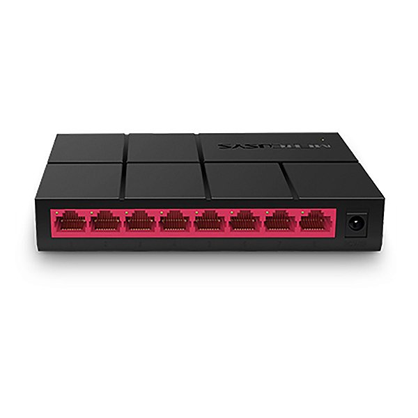 Switch Mercusys Gigabit, 8 Portas, 10/100/1000Mbps - MS108G