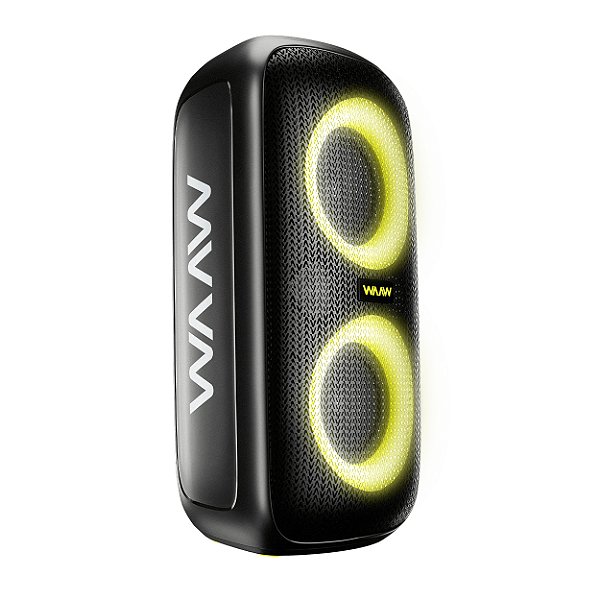 Caixa de som Bluetooth WAAW by ALOK Sound Box Infinite 100, 100W RMS, IPX4, 14 Horas de Música